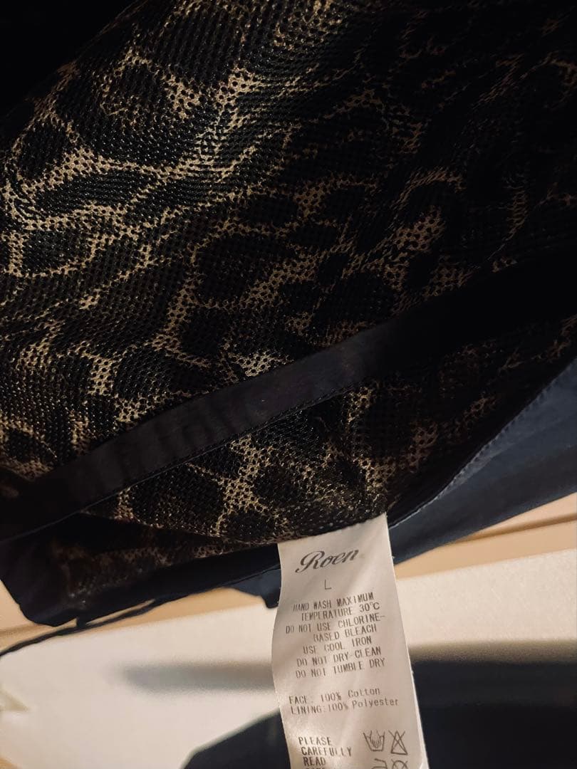 Roen 狼煙 KIMONO SUITS 上下セットアップ HYDE着 ♂Ｌ　黒