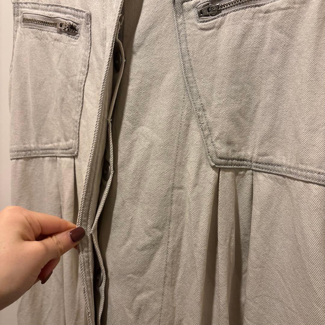 サロペット・オーバーオール・オールインワン AMERI MEDI GRUNGE DENIM WIDE ROMPERS xs