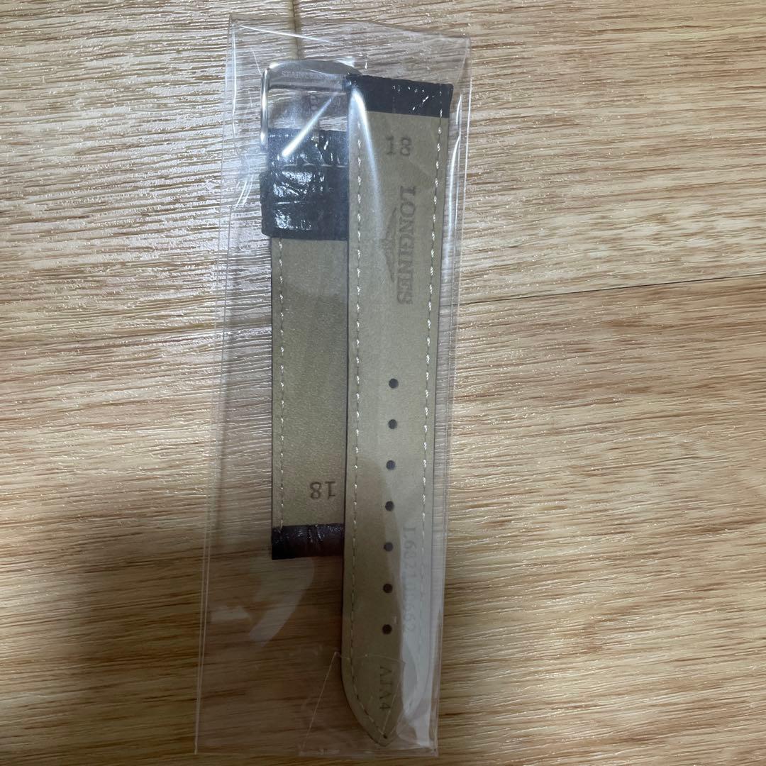 ロンジン　純正革ベルト+尾錠　ラグ幅18mm