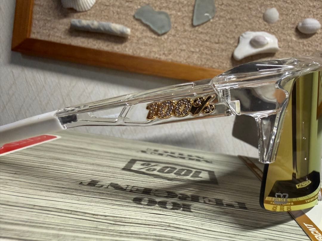 100％ サングラス　マイケルハリス2世　ゴールド　 speedcraft 美品