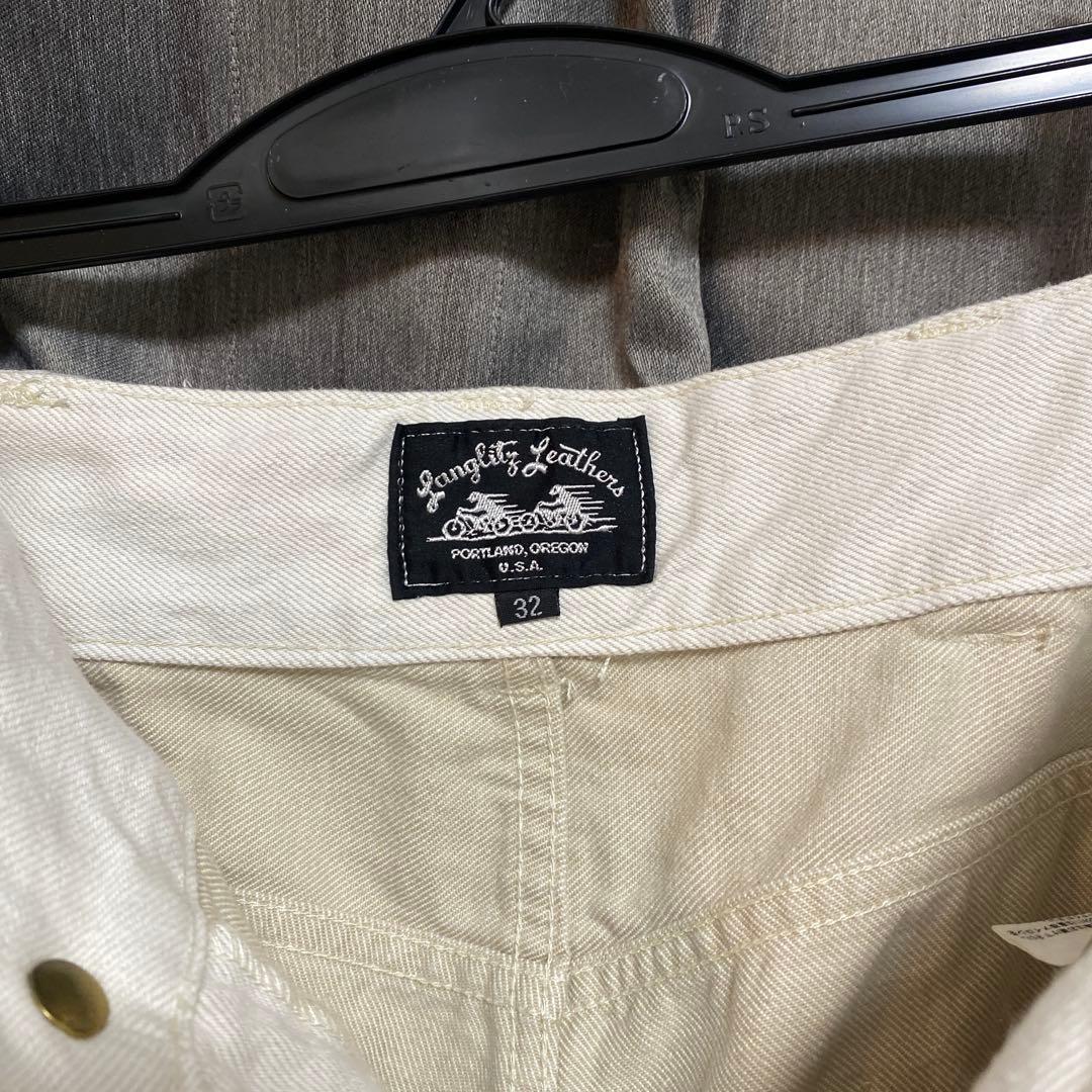 Langlitz Leathers パンツ　ホワイト　32