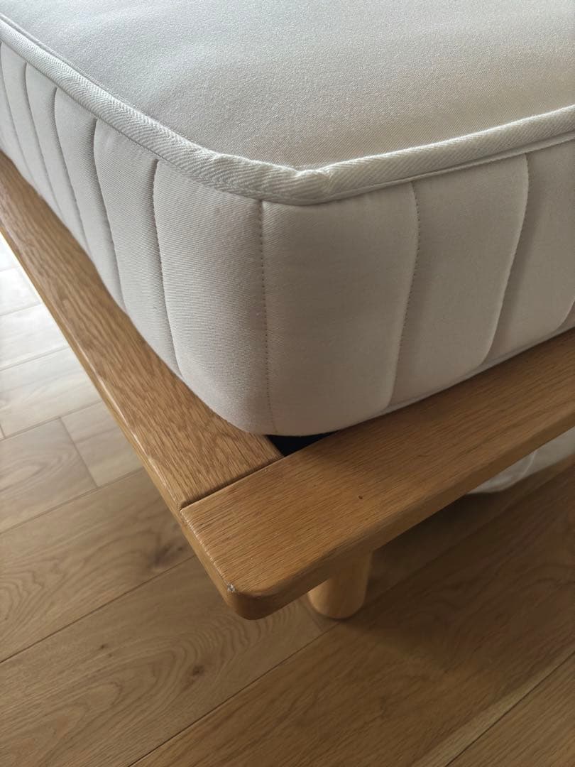 無印良品　シングルベッドフレーム　オーク材　※脚、マットレス無