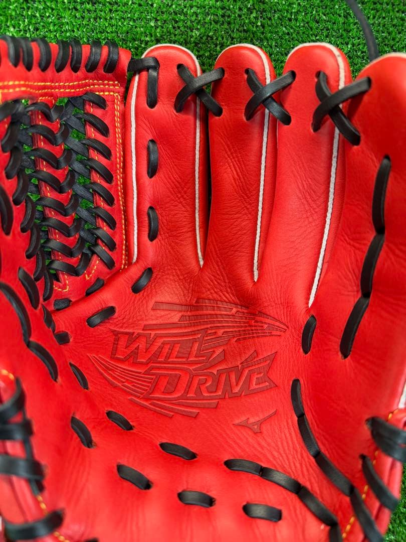 ミズノ　軟式　オールラウンド用　1AJGR32800　ウィルドライブ レッド