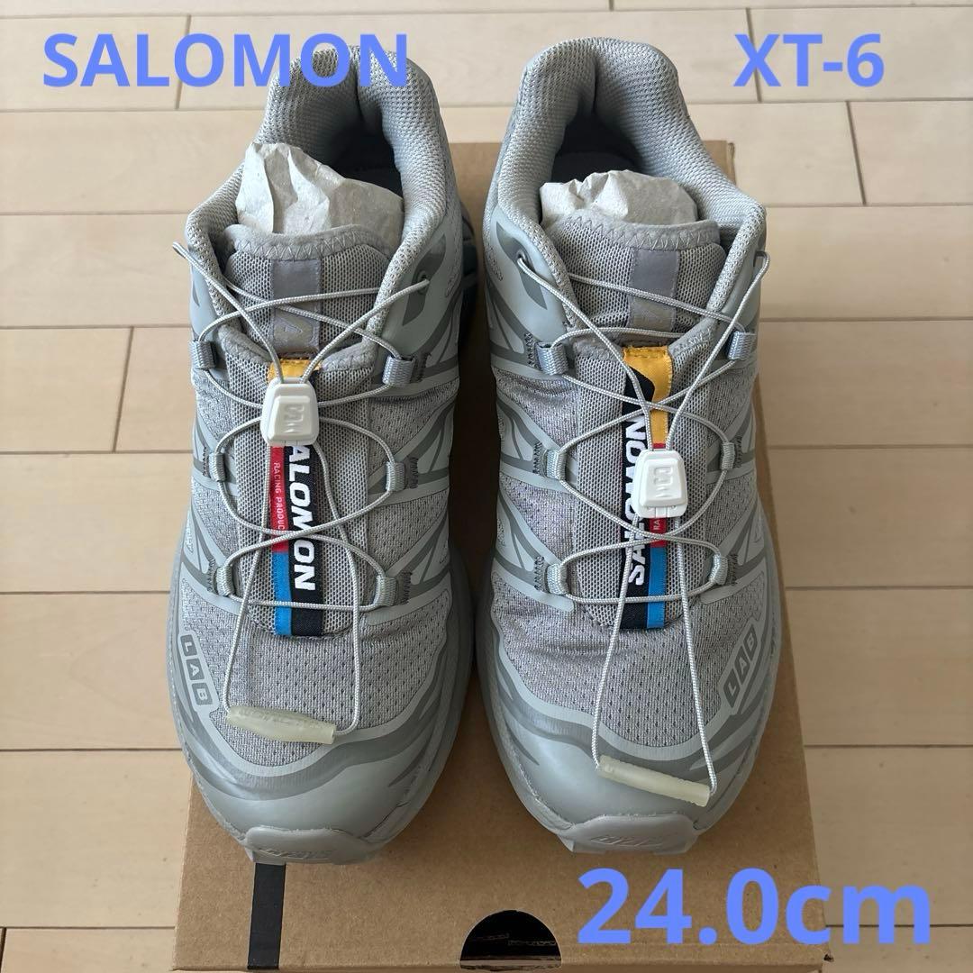 SALOMON XT-6 24.0cm グレー