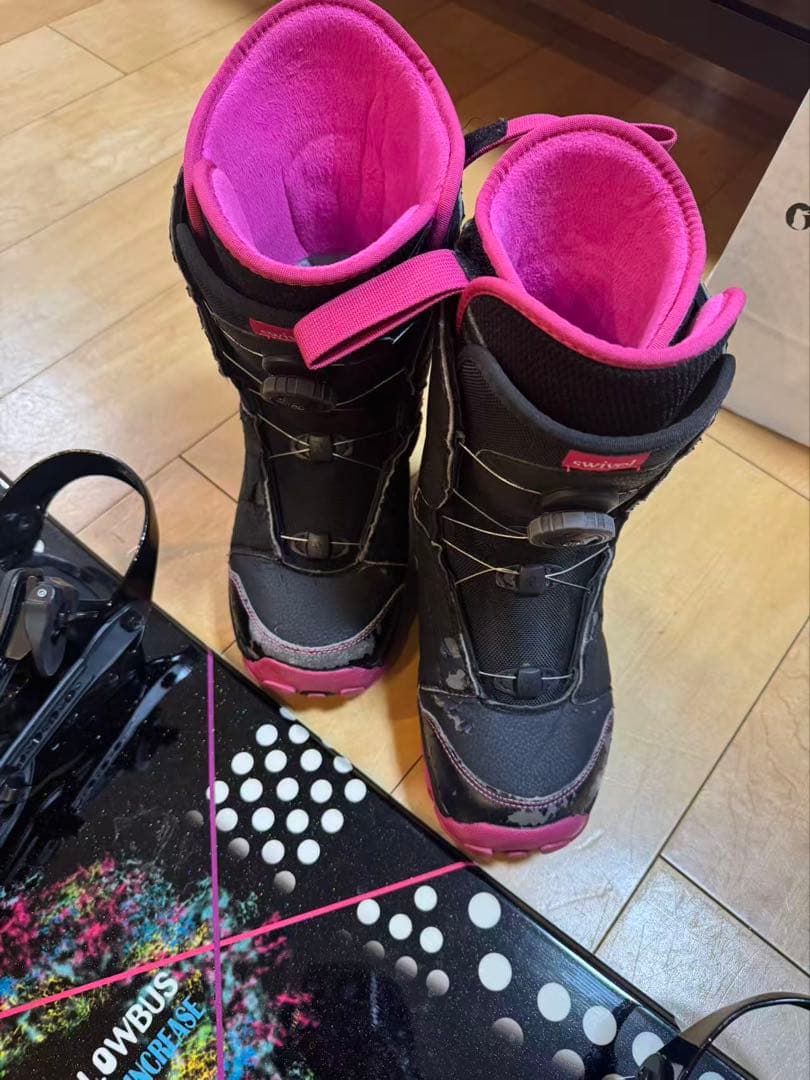 スノーボード３点セット 145cm YELLOWBUS INCREASE