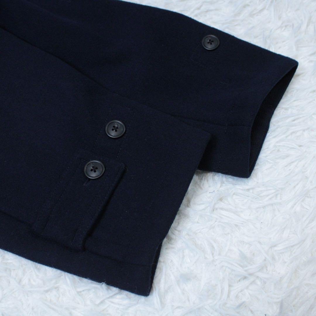 新品 ユニクロ +J ウールオーバーサイズダッフルコート ネイビー ジルサンダー