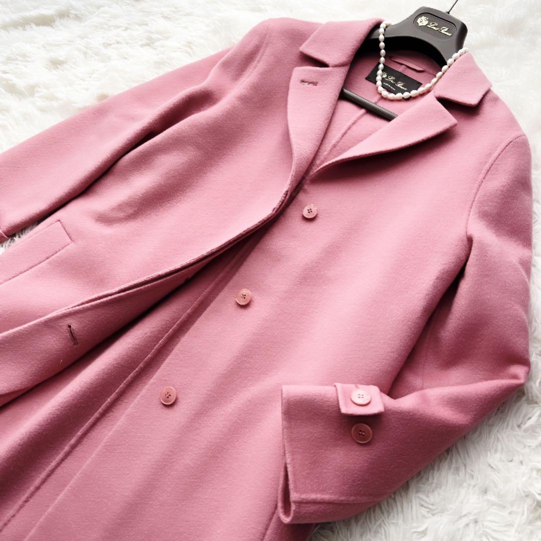極美品　loropiana ロロピアーナ ダブルフェイス　カシミヤ　コート