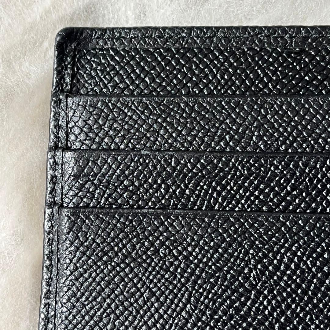 ブルガリ　マネークリップ　ブルガリマン　レザー　黒　サークルロゴ　メンズ　箱付き