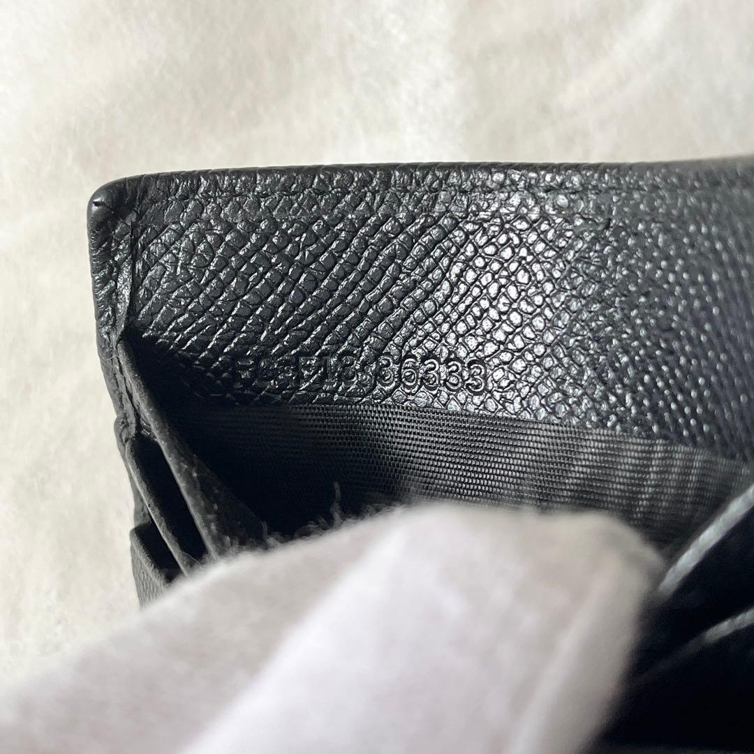 ブルガリ　マネークリップ　ブルガリマン　レザー　黒　サークルロゴ　メンズ　箱付き