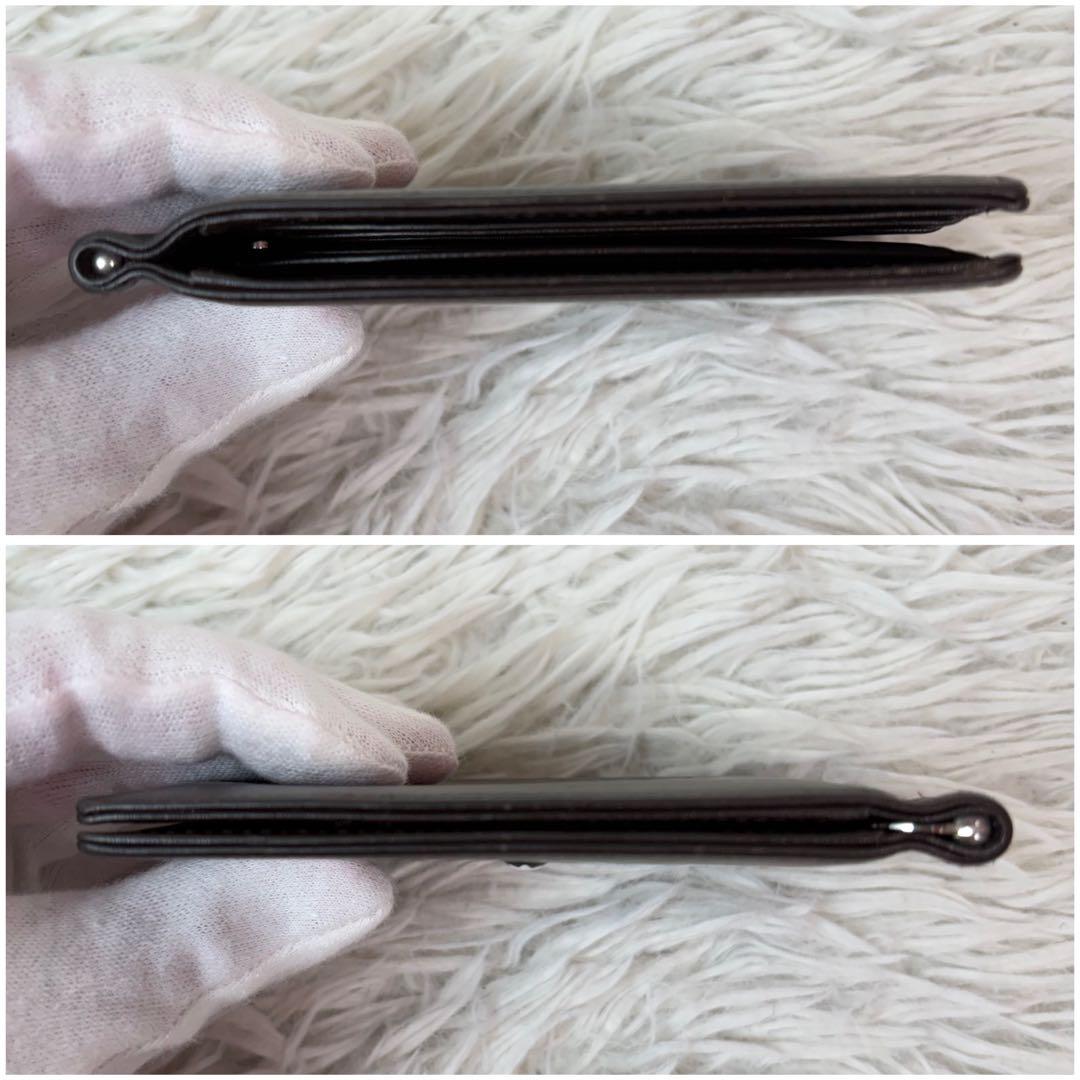 未使用級✨モンブラン マネークリップ ホワイトスター ダークブラウン レザー