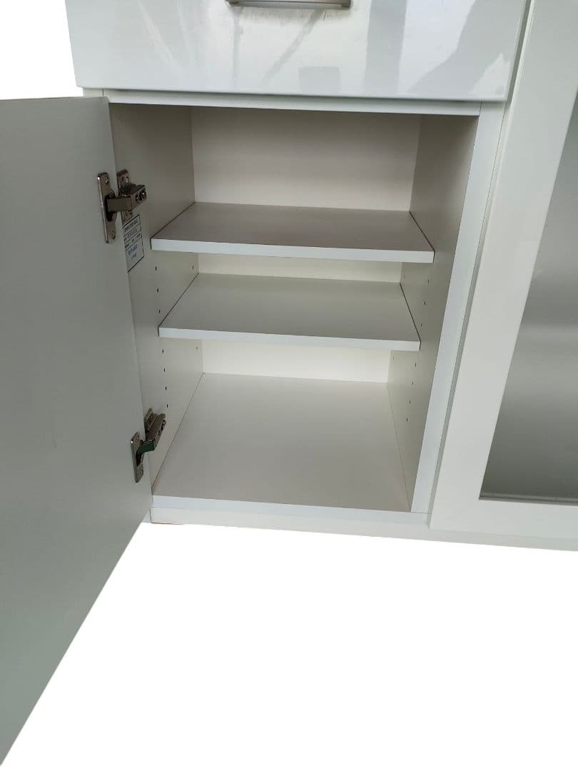 ニトリ　レンジボード　キッチンボード コパン T80MRB WH地域限定配送