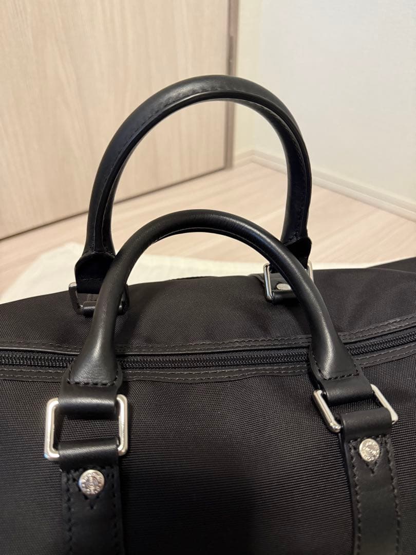 【布袋付き】ハンティングワールド ×ベンツ ボストンバッグ　大容量　黒