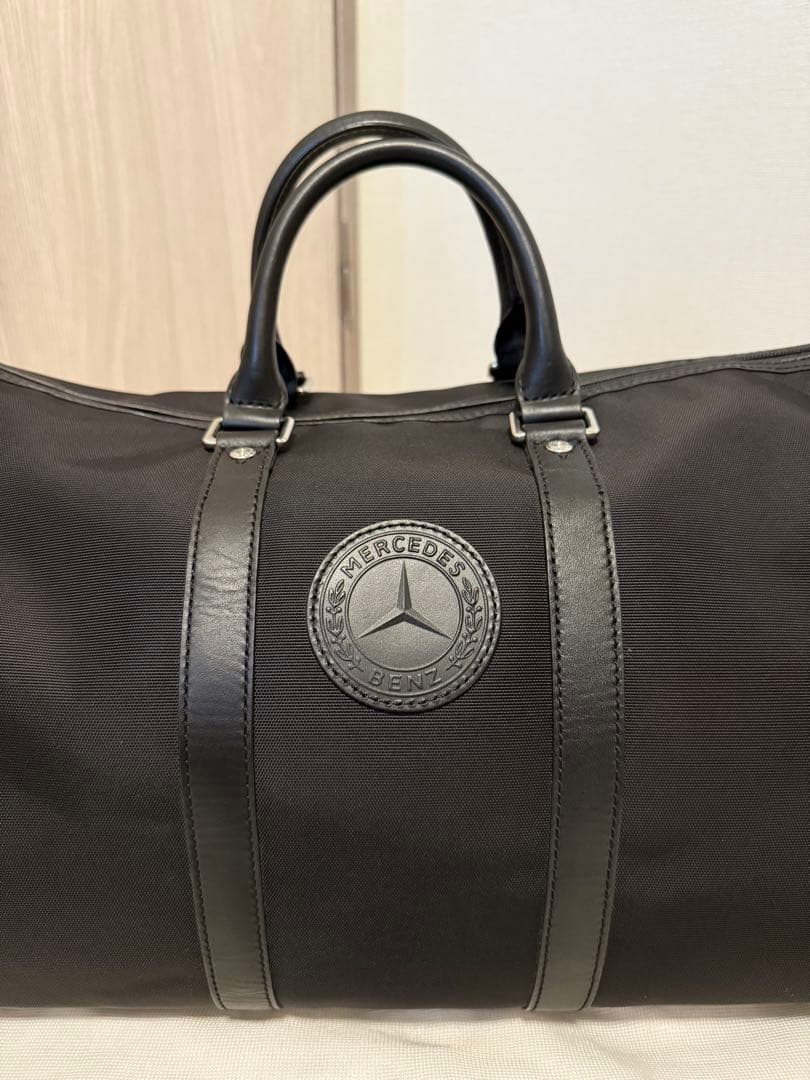 【布袋付き】ハンティングワールド ×ベンツ ボストンバッグ　大容量　黒