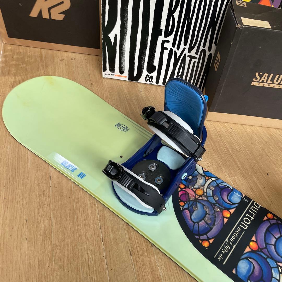 BURTON　バートン　CUSTOM　カスタムバインディング付スノーボードセット