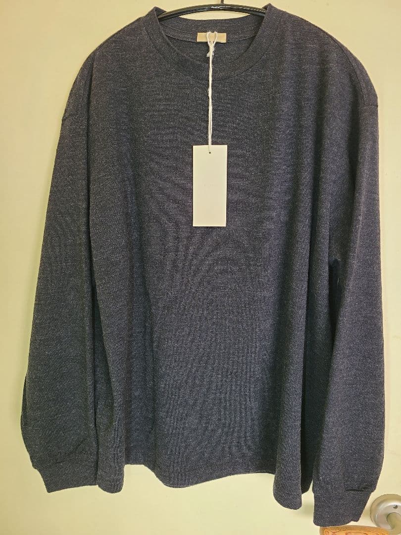 【LIDNM】MILLED NZ MERINO WOOL L/S(黒) Sサイズ