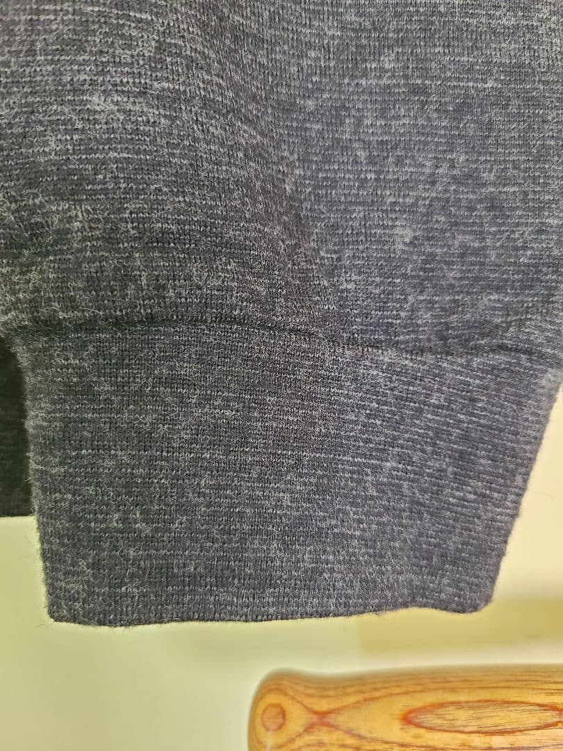 【LIDNM】MILLED NZ MERINO WOOL L/S(黒) Sサイズ