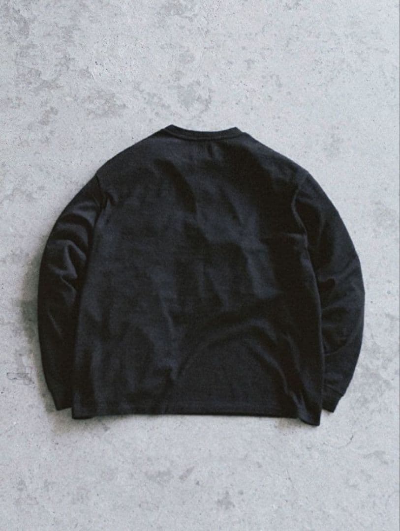 【LIDNM】MILLED NZ MERINO WOOL L/S(黒) Sサイズ