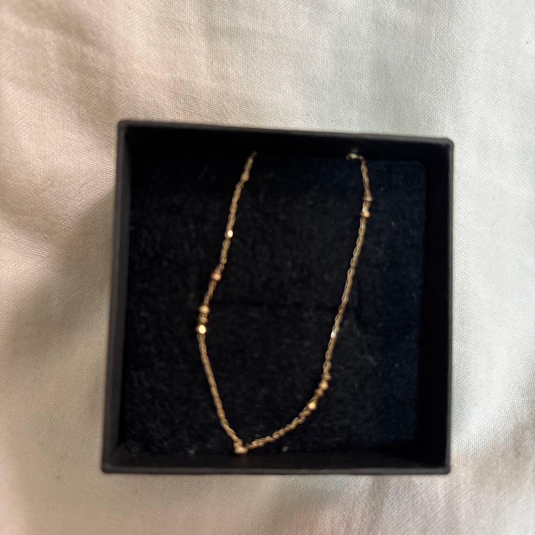 ノワールドプーペ　k10 ミラーボール とばしネックレス