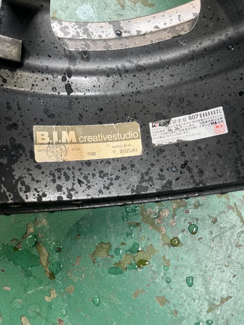 15×6.5J　インセット+38　PCD100　4穴　ダウンヒルスペシャル