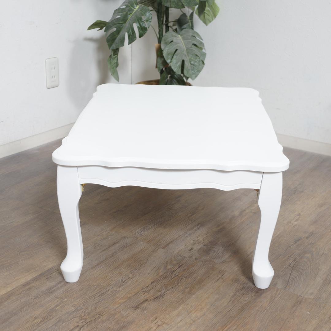 送料無料【新品】猫脚 アンティーク調 ワイド 折りたたみ テーブル