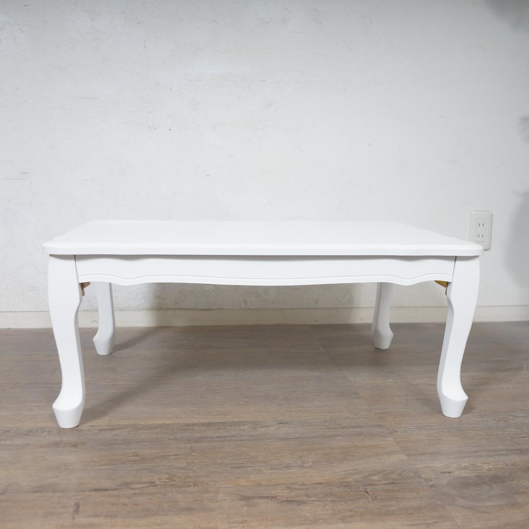 送料無料【新品】猫脚 アンティーク調 ワイド 折りたたみ テーブル