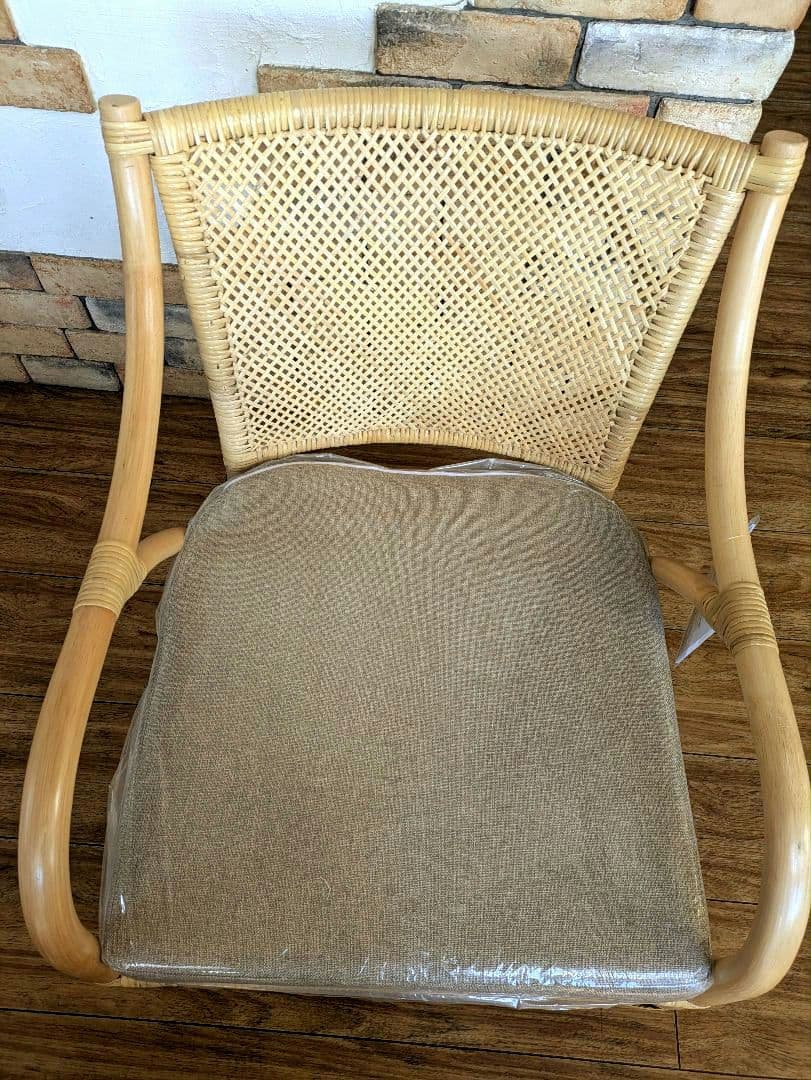 新品　サンフラワーラタン　パーソナルチェア C201KA ブラウン キムラ