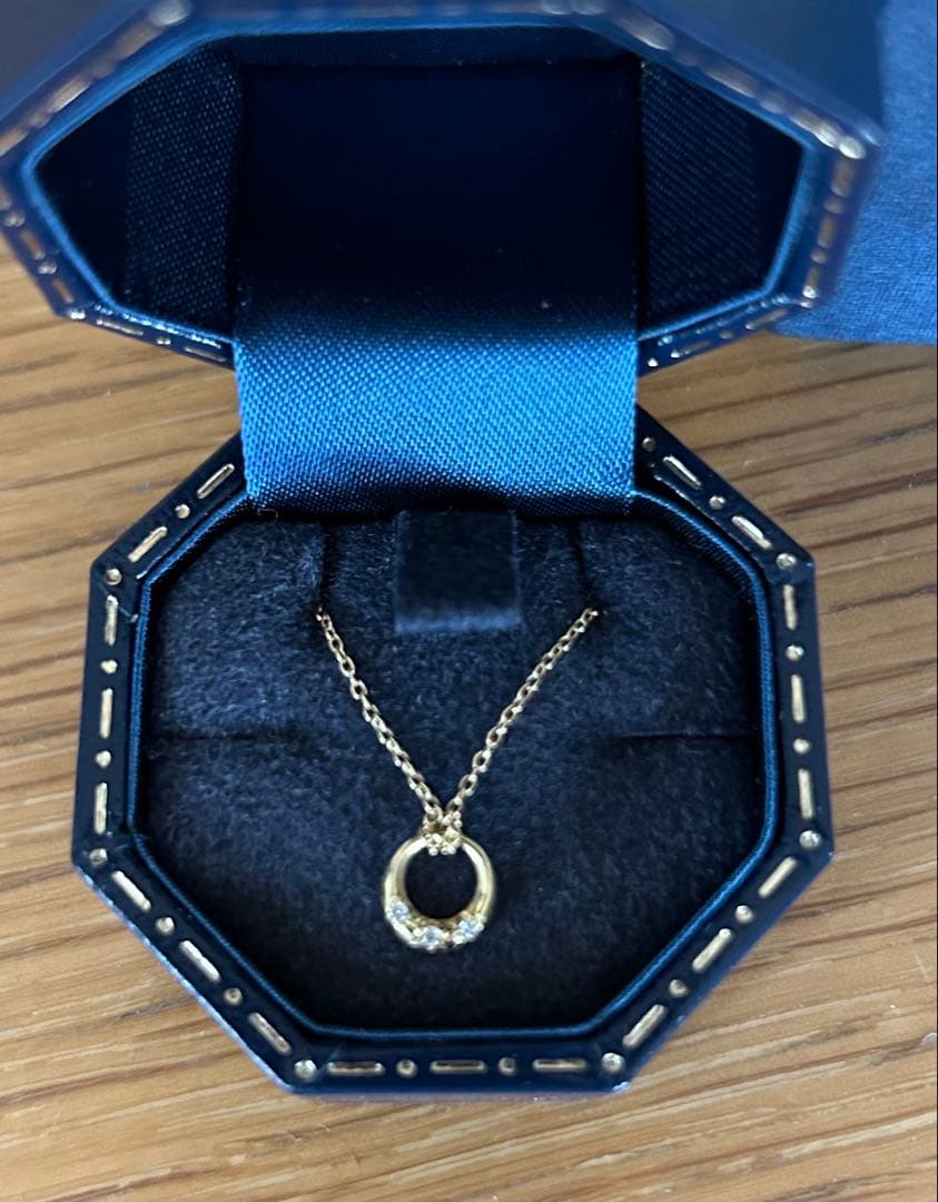 hum リング型ペンダントネックレス 約40cm