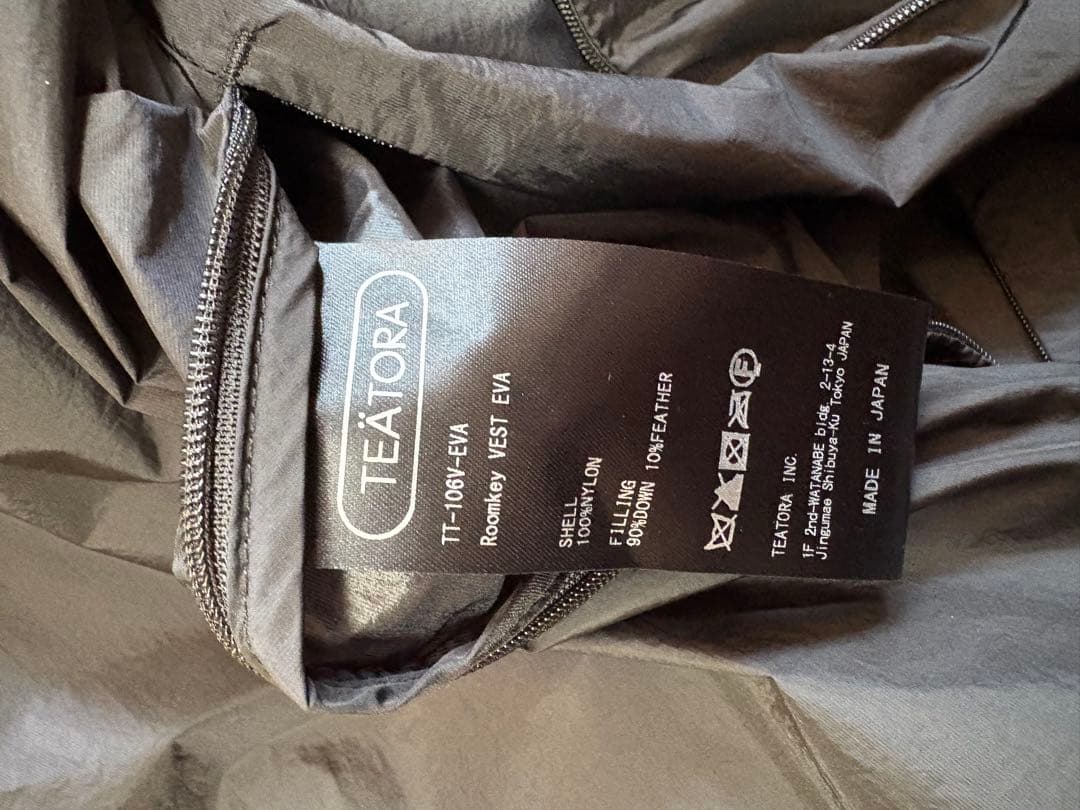 TEATORA テアトラ ROOMKEY VEST EVAPOD 新品未使用