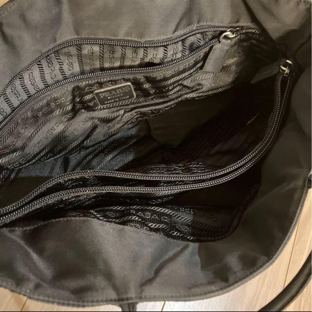 PRADA プラダ ナイロン ショルダートートバック ブラック