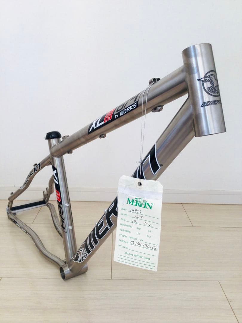 Merlin XLM 6/4 チタン WORKS MTB フレーム 最小S 新品