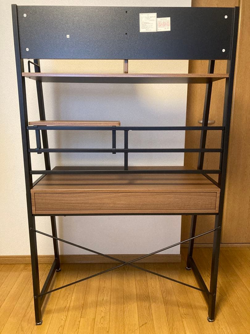 ニトリ　NITORI 省スペースデスク　ミドルブラウン　ラボーロ