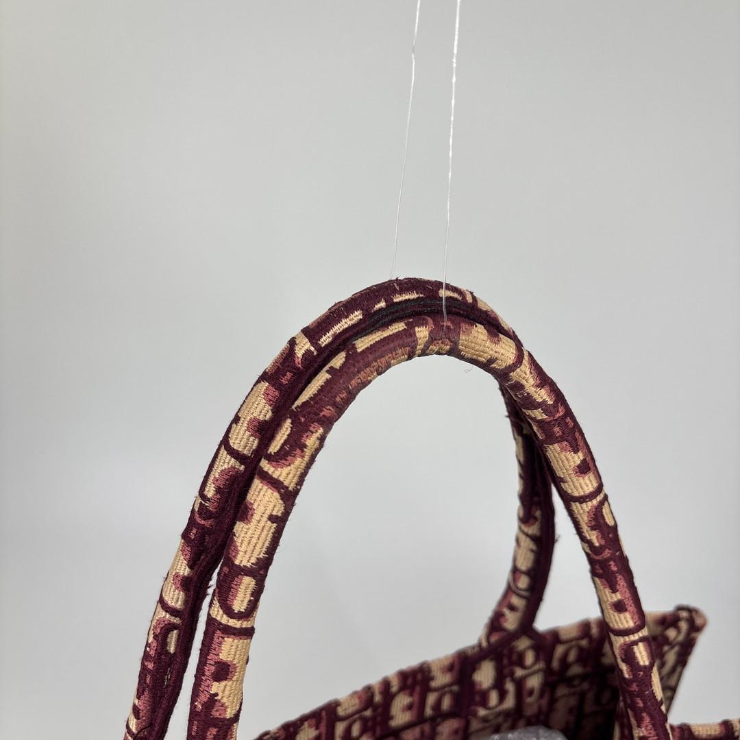 極美品 クリスチャンディオール ブックトート ミディアム トロッター ボルドー