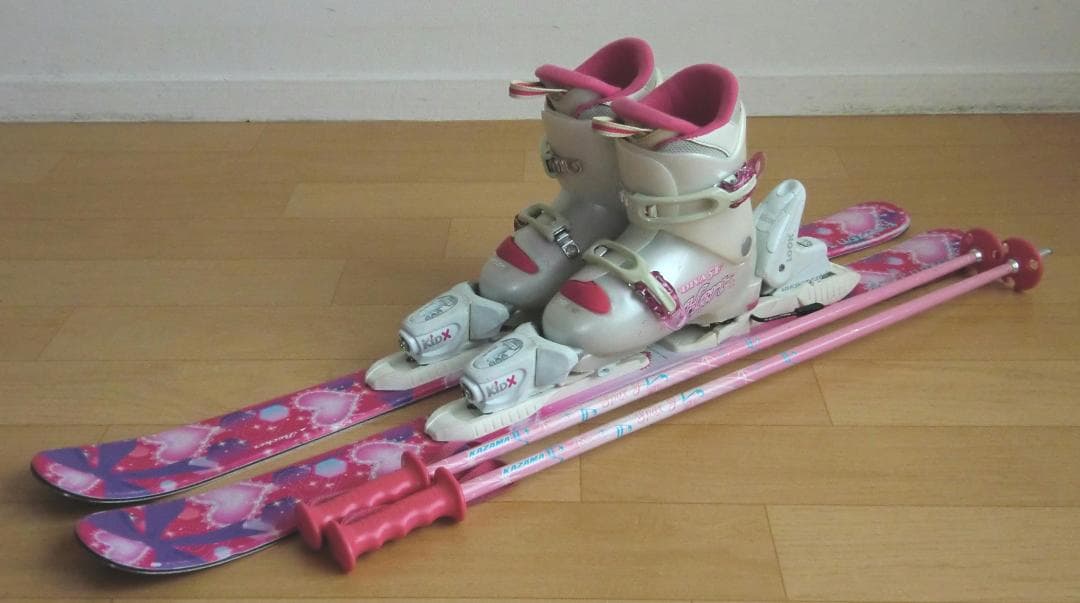 ■■11月限定■送料無料■Hart■子供用スキー4点セット■96/20■WAX■