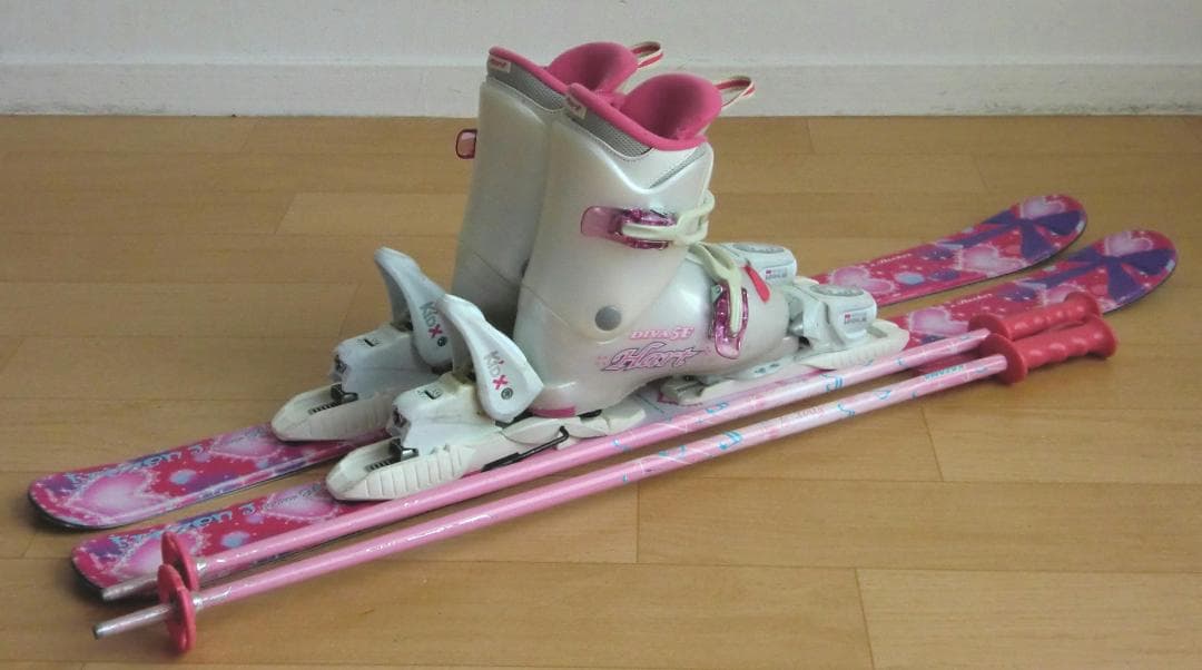 ■■11月限定■送料無料■Hart■子供用スキー4点セット■96/20■WAX■