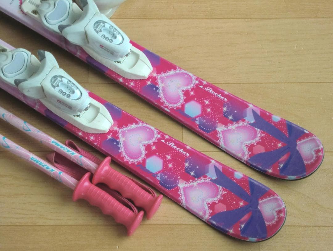 ■■11月限定■送料無料■Hart■子供用スキー4点セット■96/20■WAX■