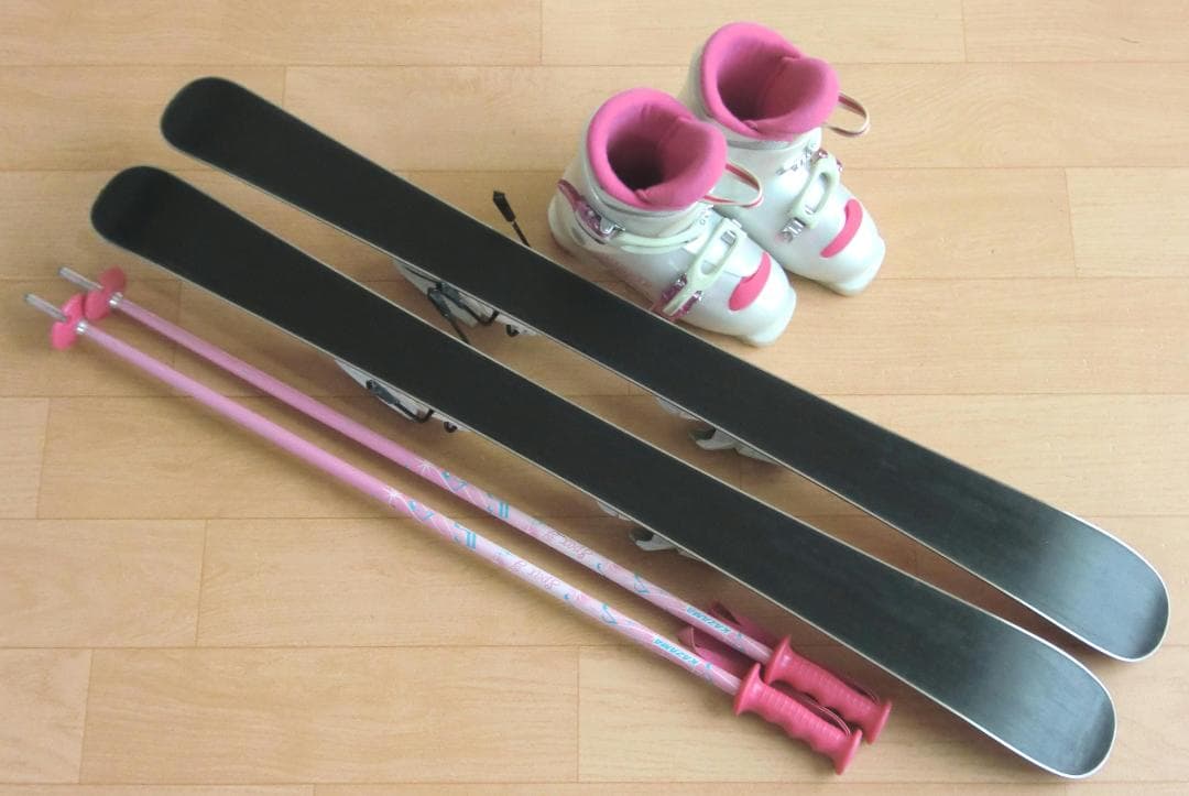 ■■11月限定■送料無料■Hart■子供用スキー4点セット■96/20■WAX■