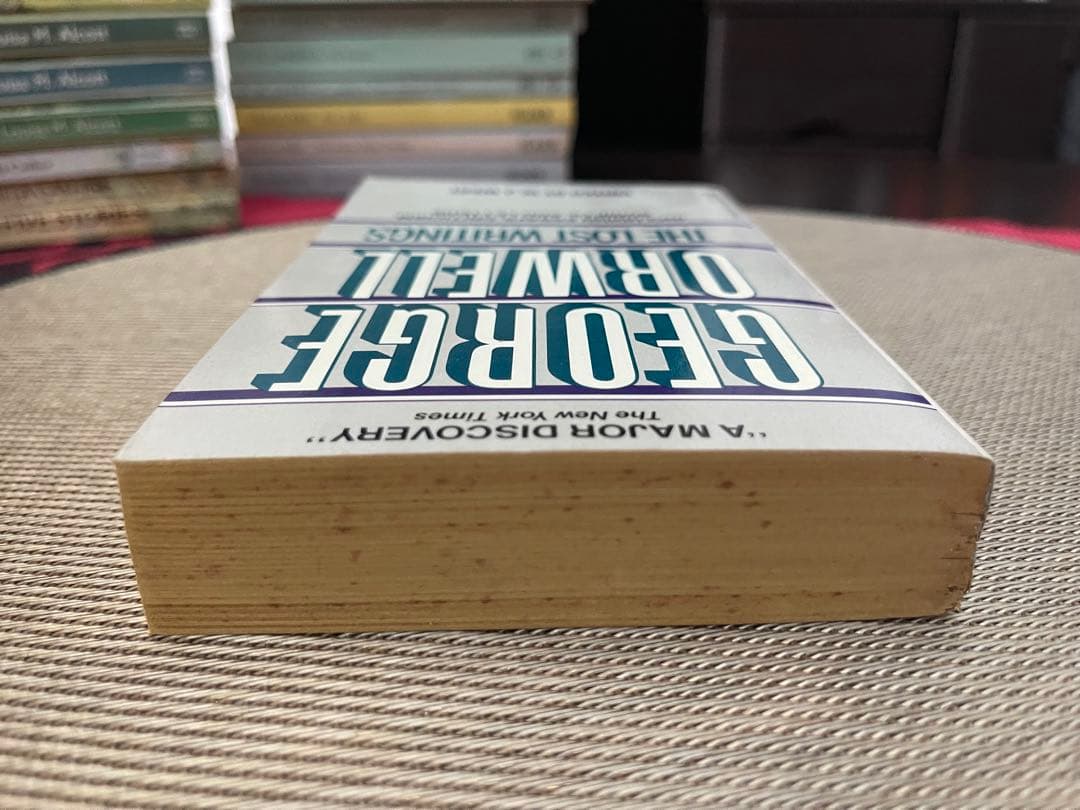 希少　The Lost Writings e Orwell