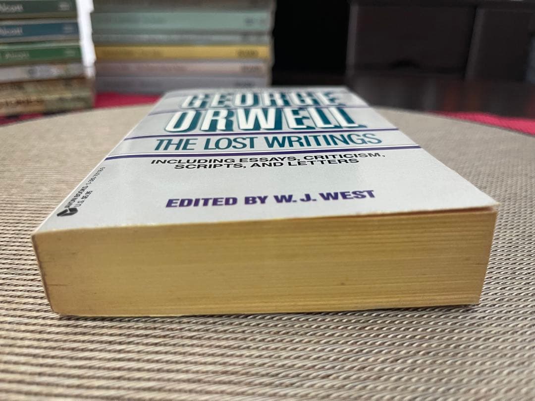 希少　The Lost Writings e Orwell