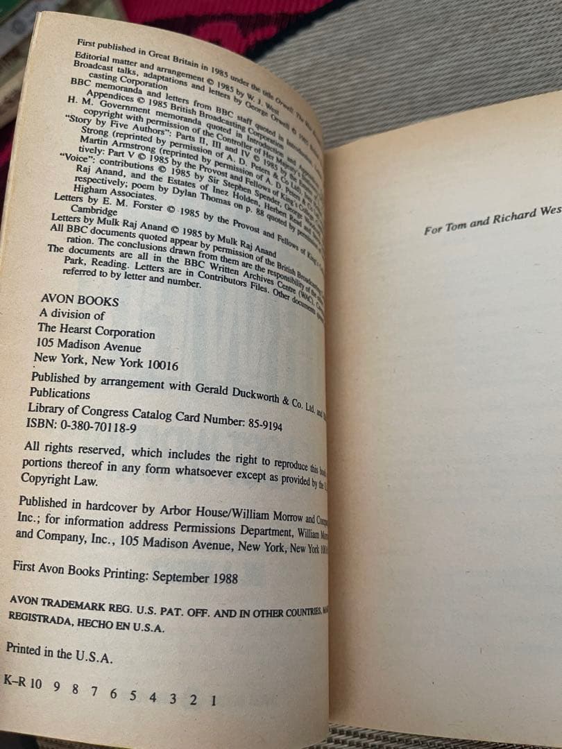 希少　The Lost Writings e Orwell