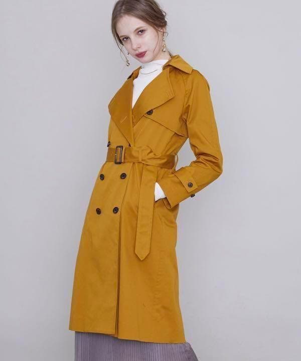 UNITED TOKYO 黄色 イエロー 2wayトレンチコート アウター1 S