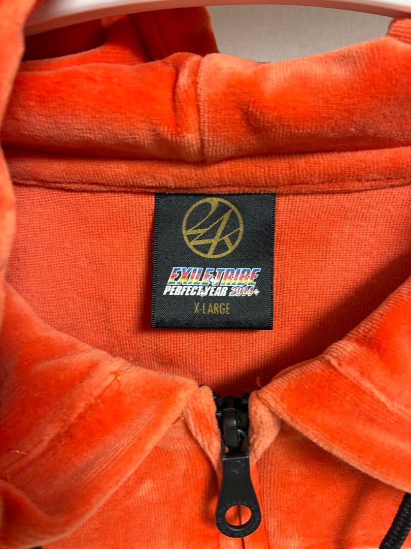 【五十嵐】24karats ジャージセット オレンジ/ブラック