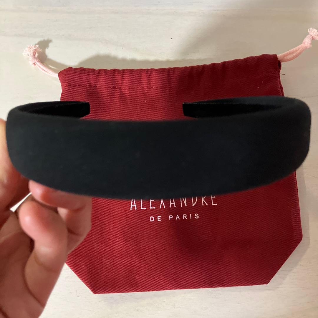 ALEXANDRE DE PARIS 黒ヘアバンド