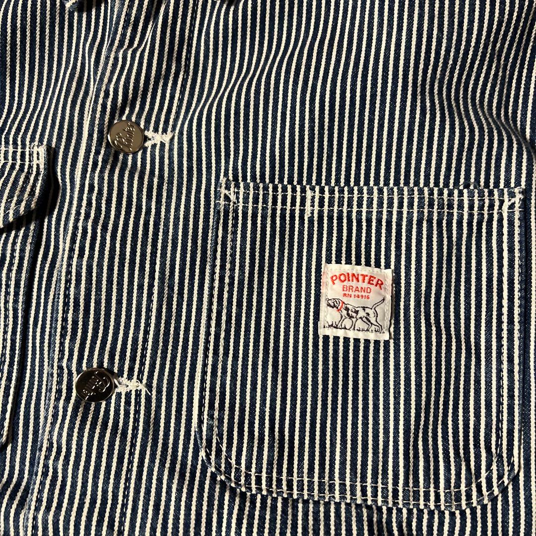90s Pointer ポインター ストライプヒッコリーカバーオール USA製