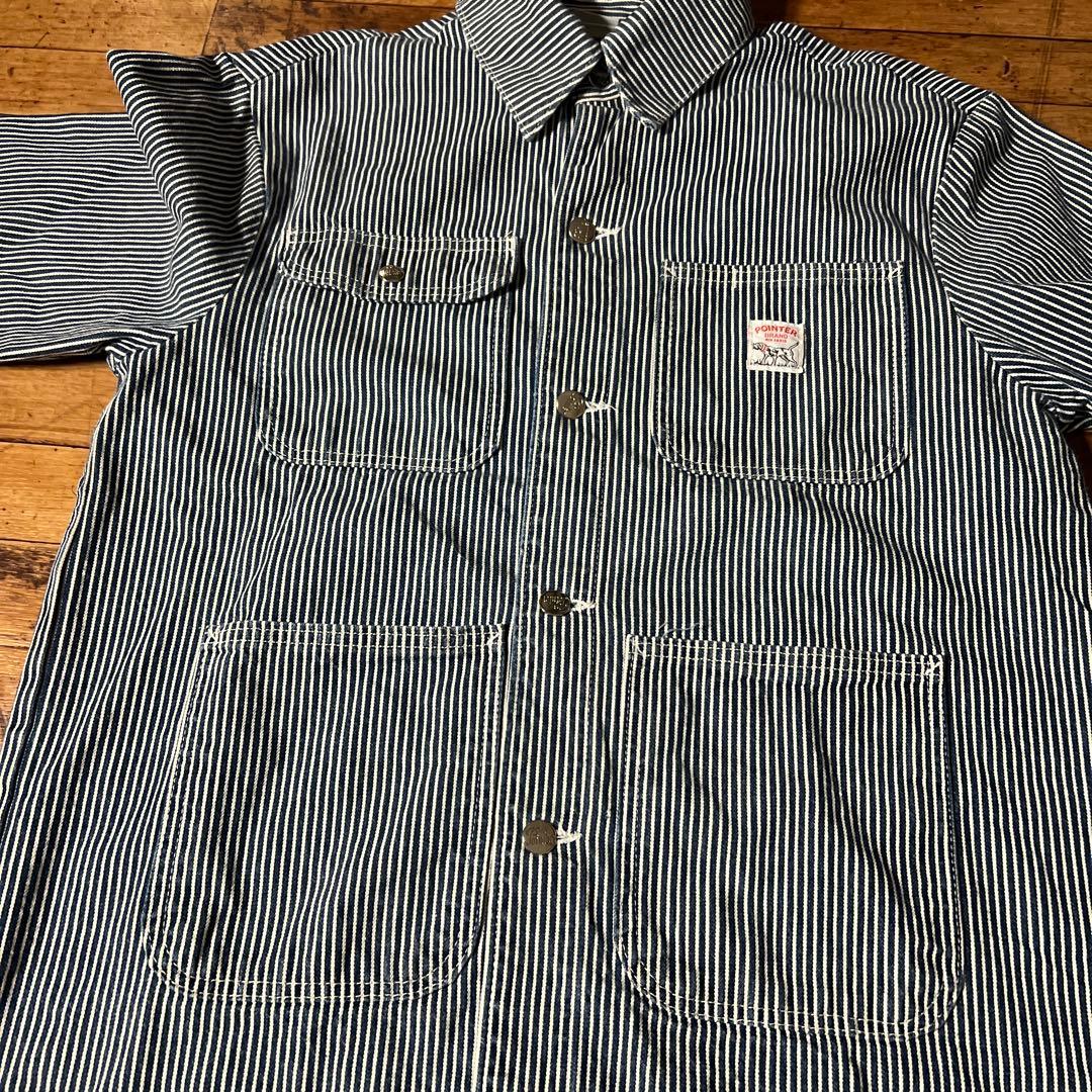 90s Pointer ポインター ストライプヒッコリーカバーオール USA製