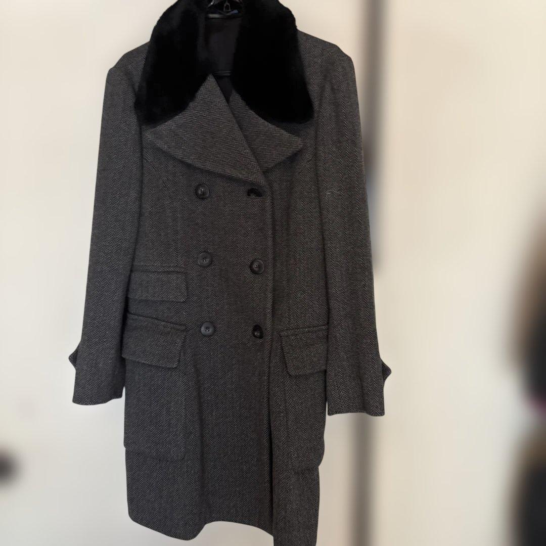 メンズファー付きコート