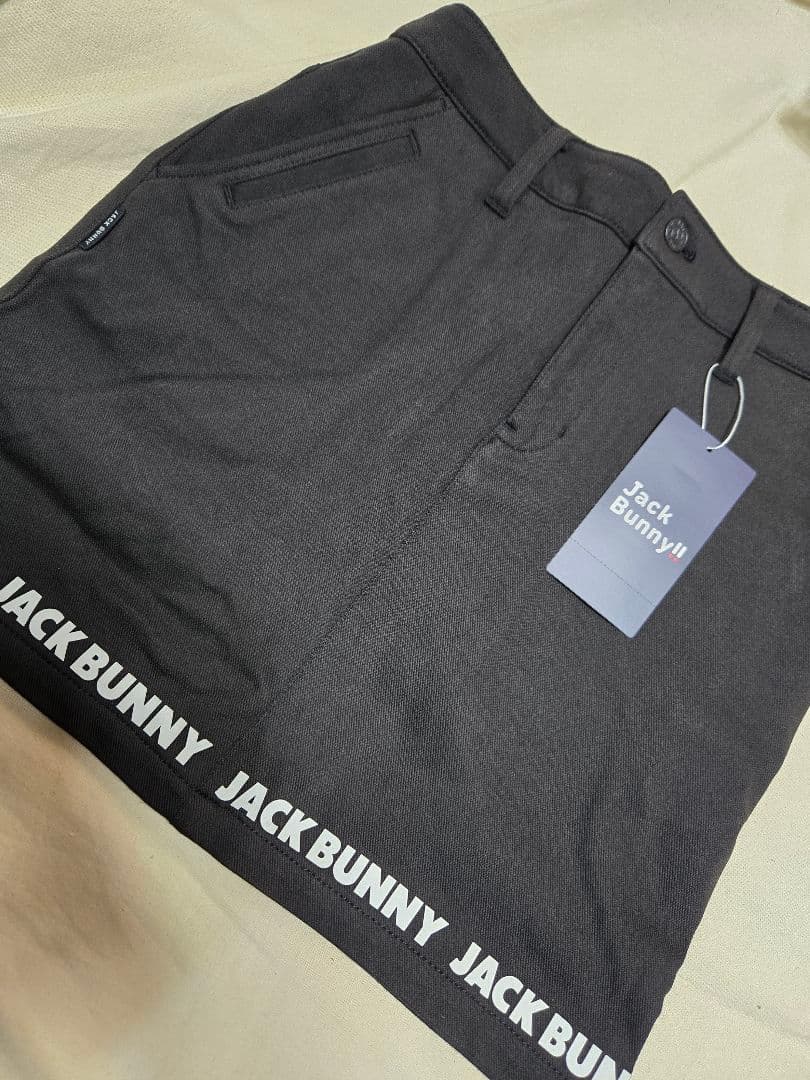 ジャックバニー　裏起毛　ブラック　スカート　s　サイズ　0 ゴルフウェア