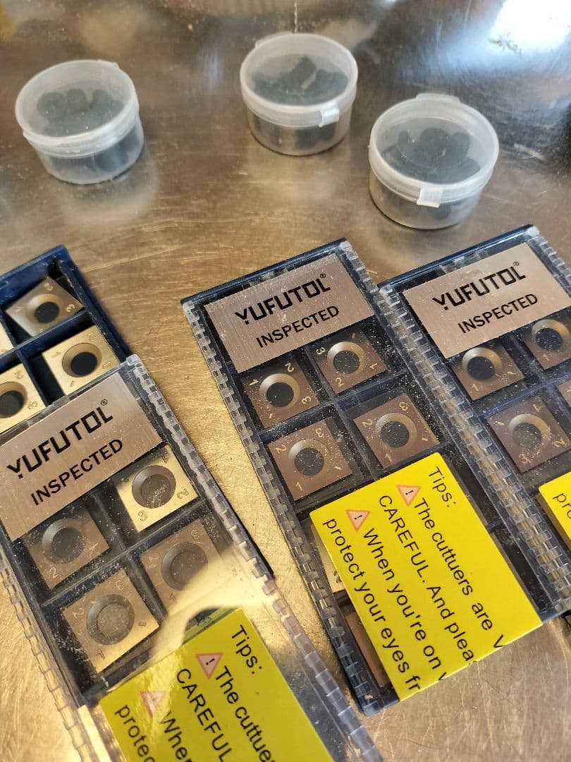 14mm 超硬カッターチップ 20枚  ヘリカルカッター・ターニングツール