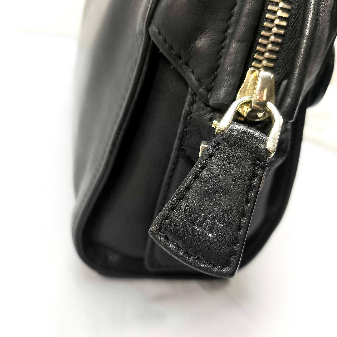 希少 モンクレール ウィロウ ショルダーバッグ ブラック ボア MONCLER