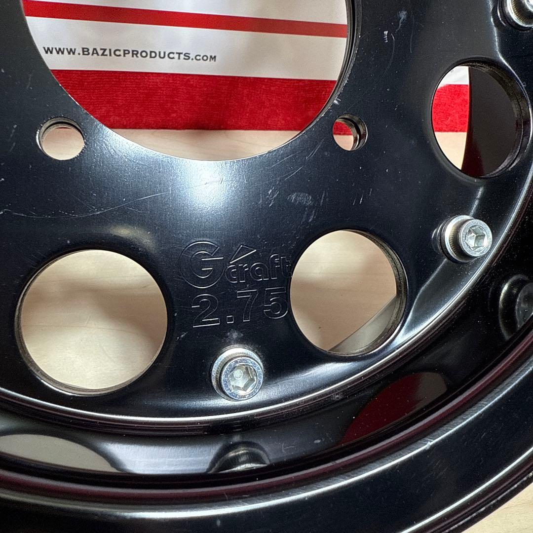 Gクラ　2.75 j ブラックホイール8インチ　G craft