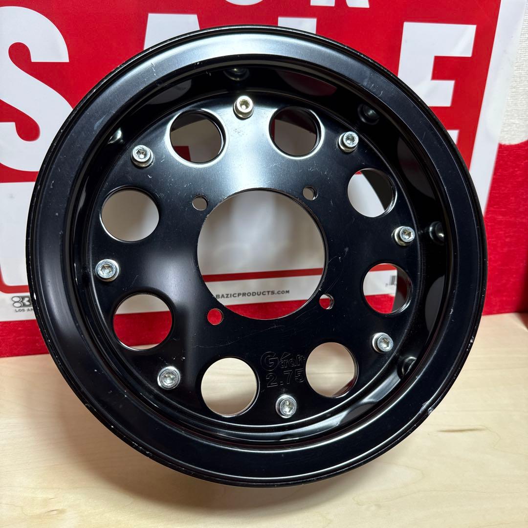 Gクラ　2.75 j ブラックホイール8インチ　G craft